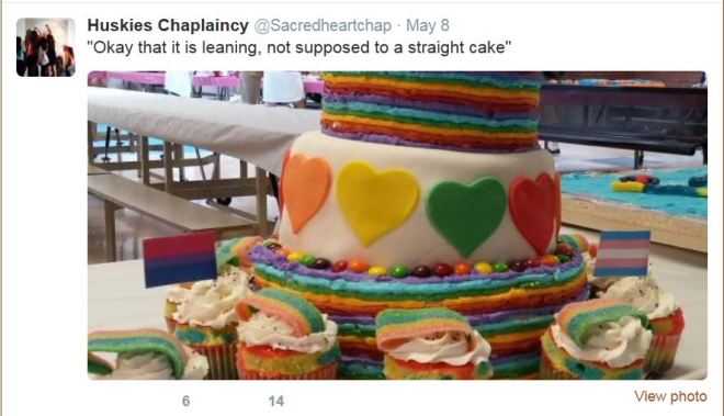 Rainbow Cake Not Straight